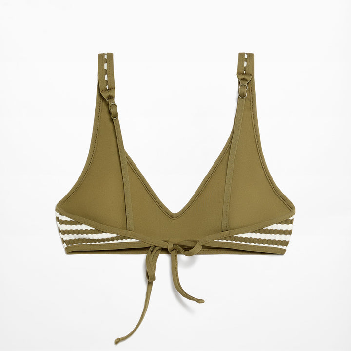 Moudda Oysho - Culotte Halter Mousse avec Armatures Rayé Structuré - Tunisie 2