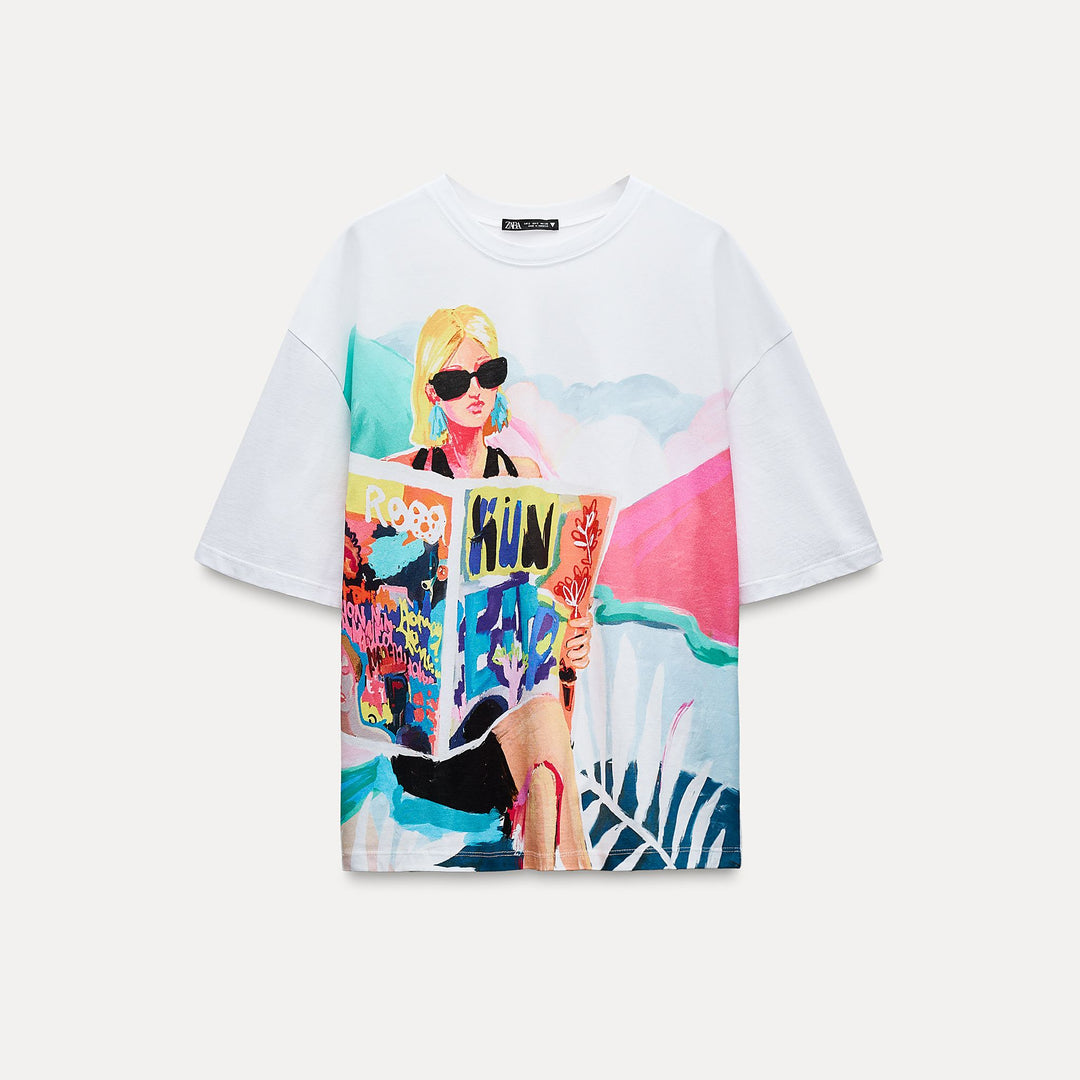 Moudda ZARA - T-shirt Imprimé Fille - Tunisie 1