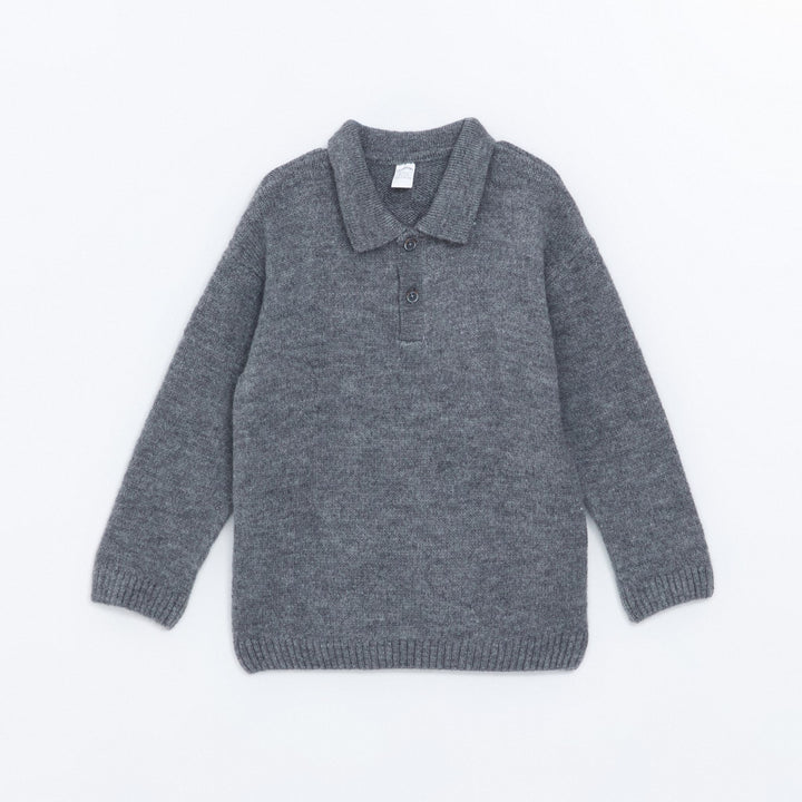 Moudda LC Waikiki - Pull en tricot Garçon Mélange de gris - Tunisie 1