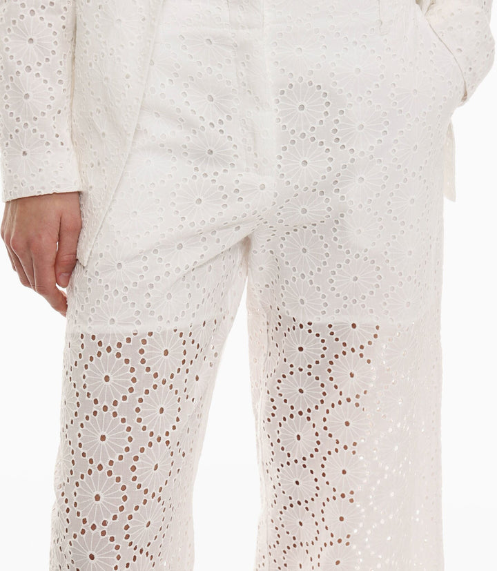 Moudda Lefties - Pantalon Culotte Schiffli - Collection Blanche - Tunisie 5