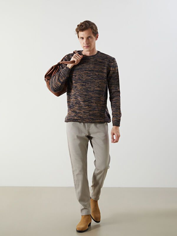 Moudda LC Waikiki - Pull en tricot Homme Mélange de la marine - Tunisie 2