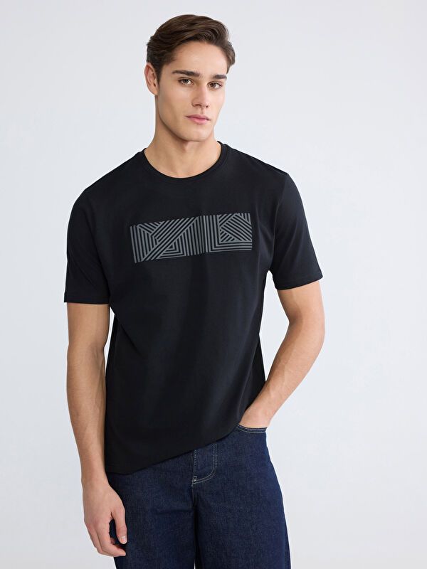 Moudda LC Waikiki - T-shirt imprimé manches courtes en jersey pour Homme - Tunisie 1