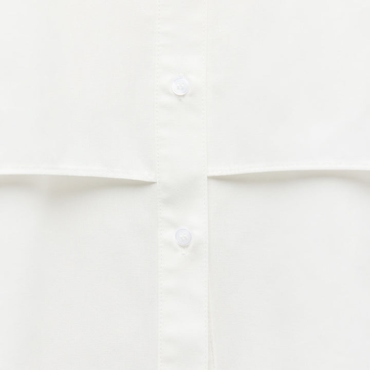 Moudda ZARA - Chemise popeline manches longues détail fleur - Tunisie 4