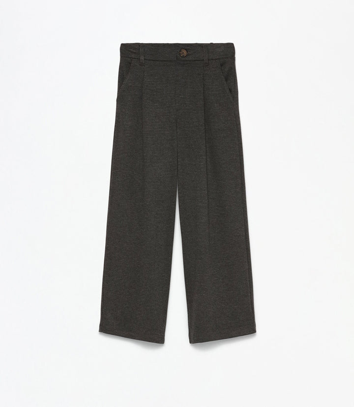 Moudda Lefties - Pantalon Maille Roma - Pinces (Plomb) Fille - Tunisie 1