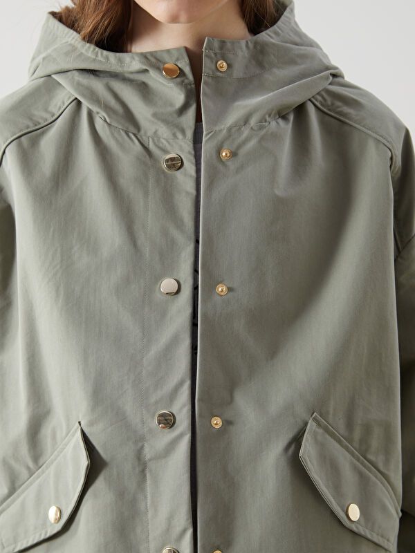 Moudda LC Waikiki - Veste légère Femme Kaki clair - Tunisie 4