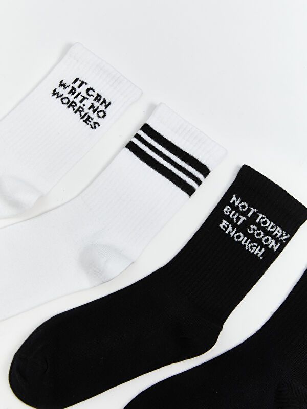 Moudda LC Waikiki - Chaussettes courtes Garçon Fil mélangé teint - Tunisie 4