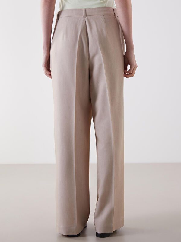 Moudda LC Waikiki - Pantalon tissé moyen Femme Vison - Tunisie 4