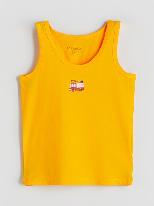 Moudda LC Waikiki - Débardeur en jersey Garçon Imprimé blanc - Tunisie 5