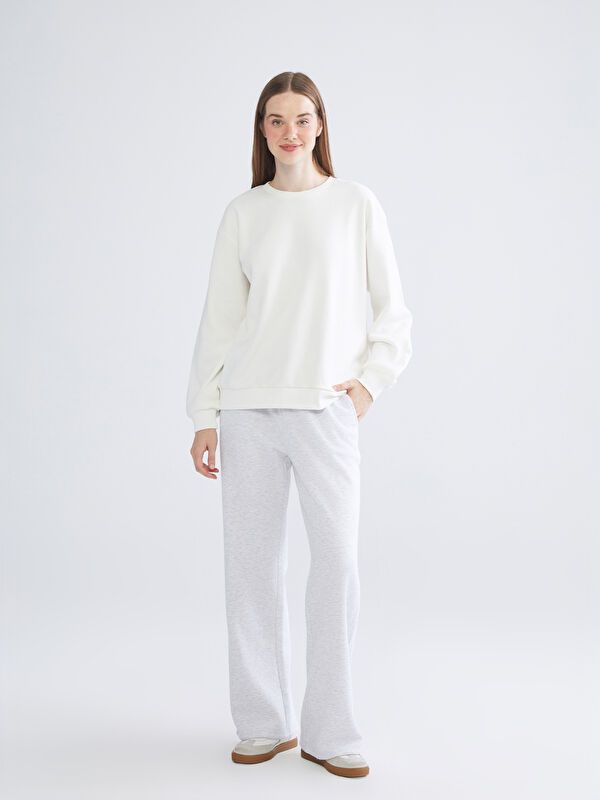 Moudda LC Waikiki - Pantalon en jersey Femme Mélange gris clair - Tunisie 1