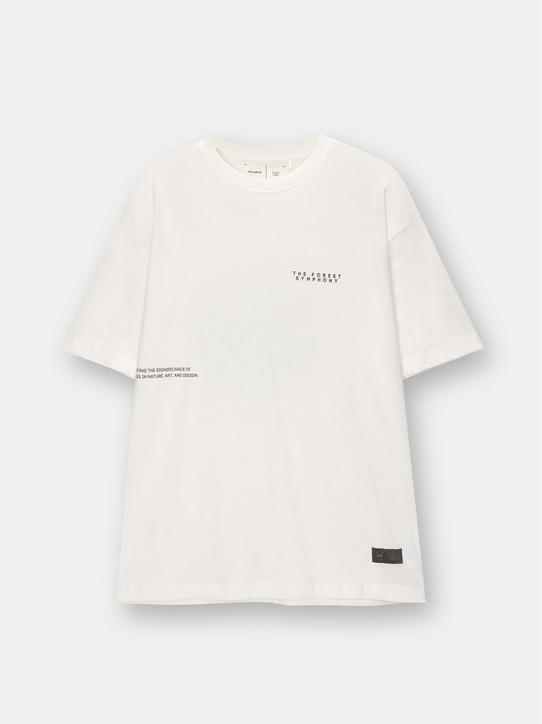 Moudda PULL & BEAR - T-Shirt Demi-Manches Black Label 01 Blanc Déchiré - Tunisie 2