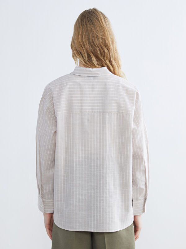 Moudda LC Waikiki - Chemise manches longues en tissu pour Femme - Tunisie 4