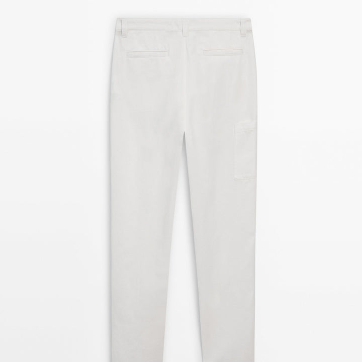 Moudda Massimo Dutti - Pantalon coton-lin, poche latérale - Tunisie 4