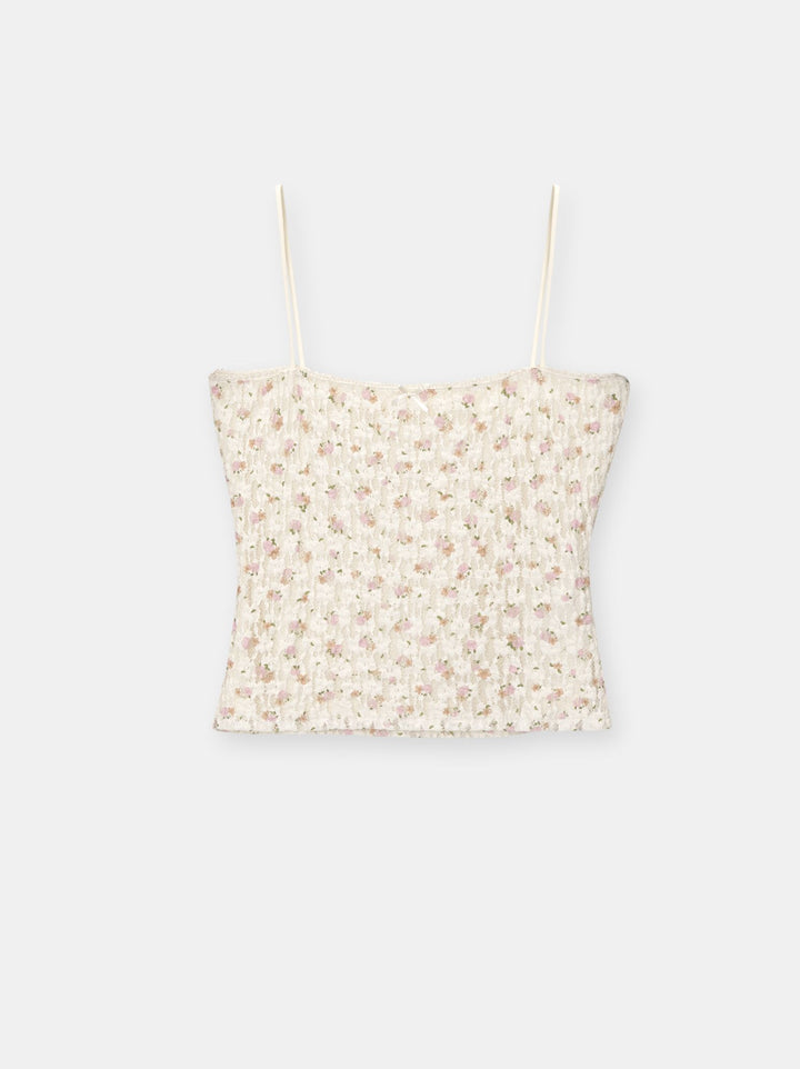 Moudda PULL & BEAR - Body Top Dentelle Fleur Imprimée - Tunisie 1