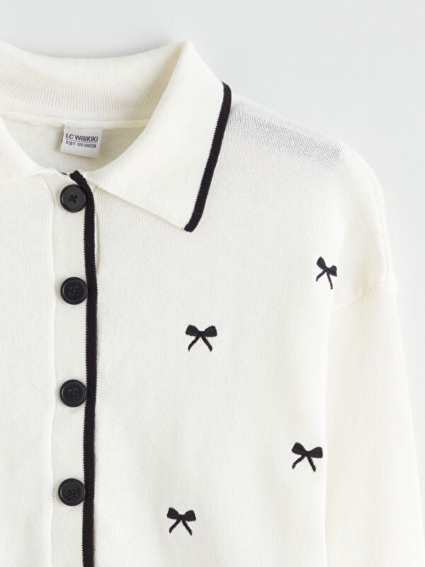 Moudda LC Waikiki - Cardigan en tricot Fille Ecru - Tunisie 2