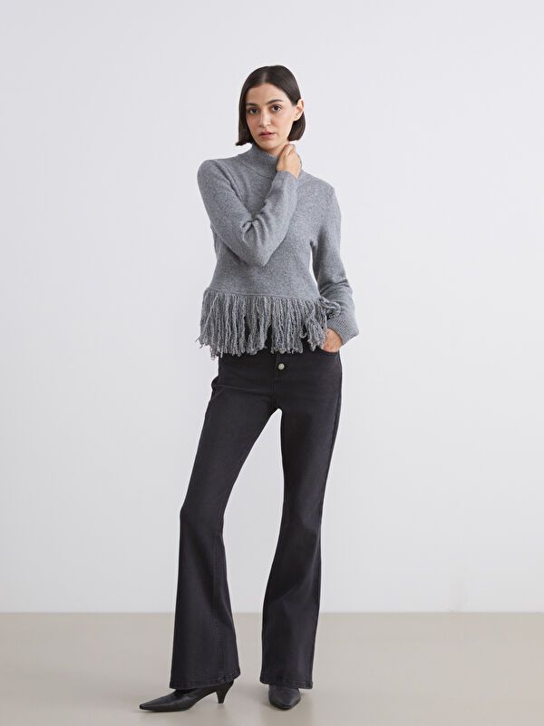 Moudda LC Waikiki - Pantalon jean tissé basique Femme Rodéo noir+m - Tunisie 1