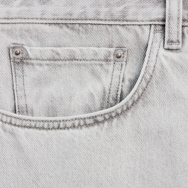 Moudda Massimo Dutti - Pantalon jean gris clair relaxed - Tunisie 7