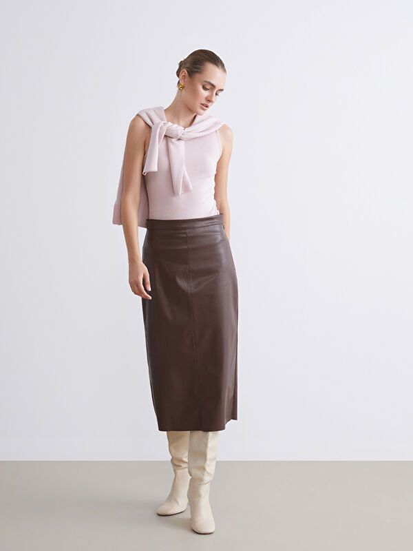 Moudda LC Waikiki - Pull tricot fin Femme Rose clair - Tunisie 2