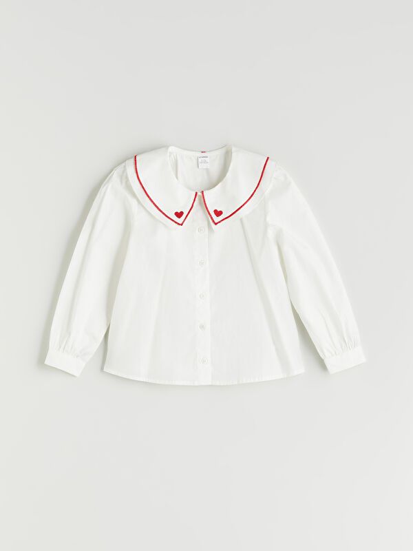 Moudda LC Waikiki - Chemise tissée manches longues Fille Ecru - Tunisie 1