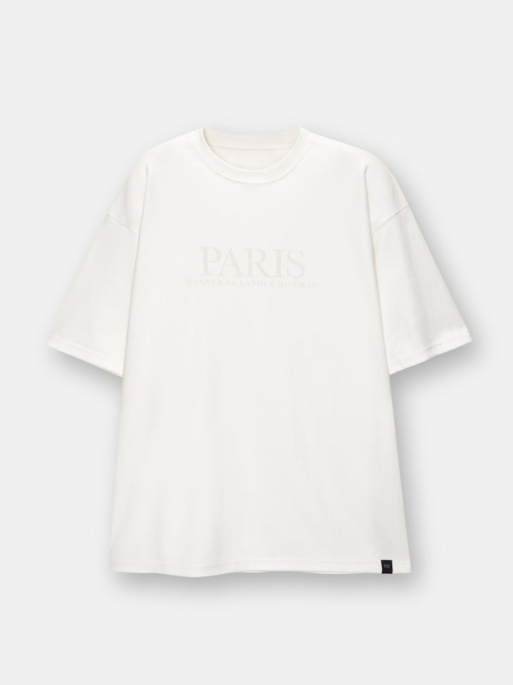 Moudda PULL & BEAR - Sweat Interlock Imprimé Velours Paris - Tunisie 1