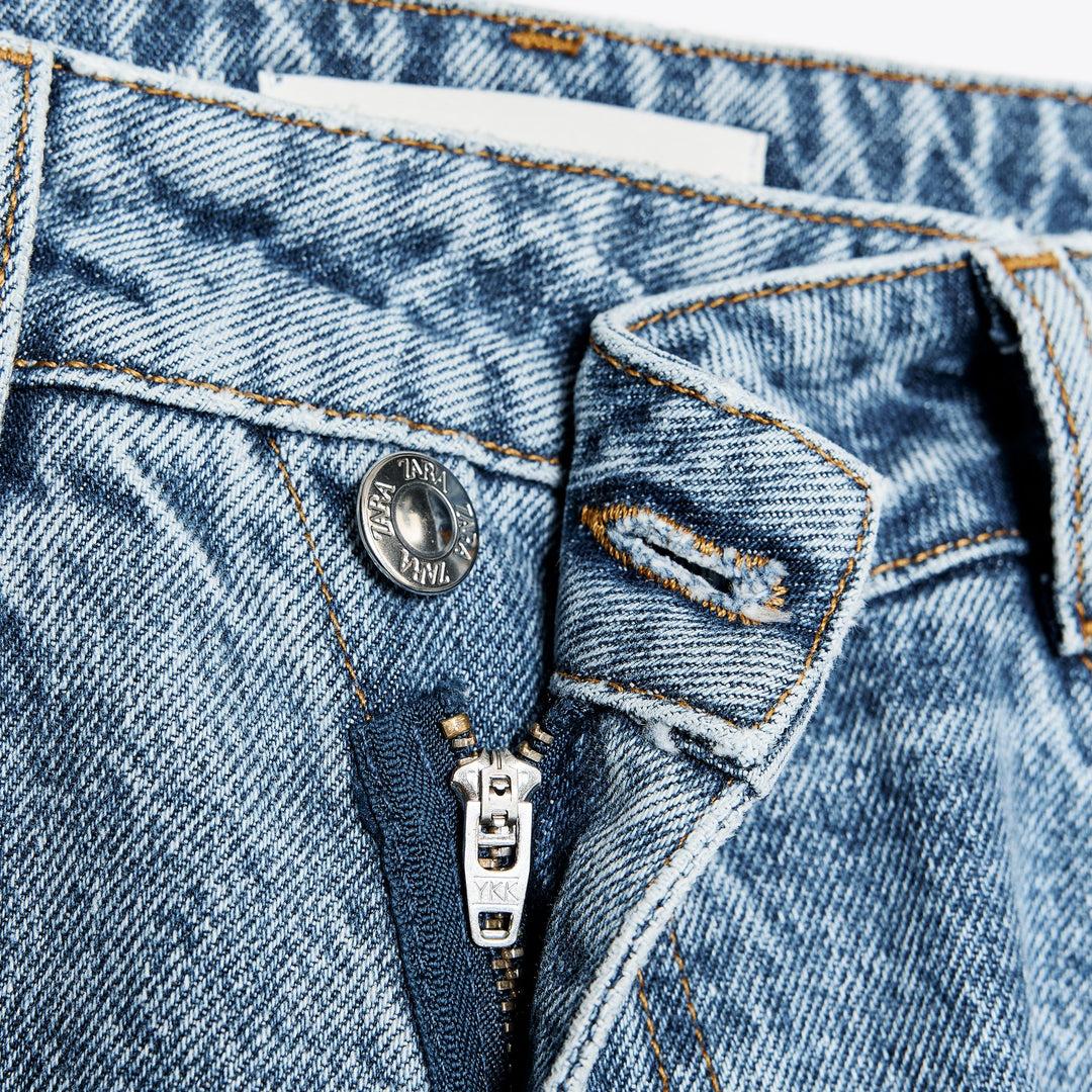 Moudda ZARA - Denim - Taille Haute & Ceinture Croisée - Tunisie 3