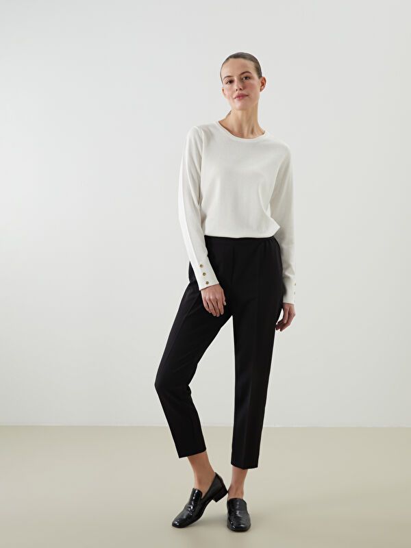 Moudda LC Waikiki - Pantalon tissé moyen Femme Noir - Tunisie 1