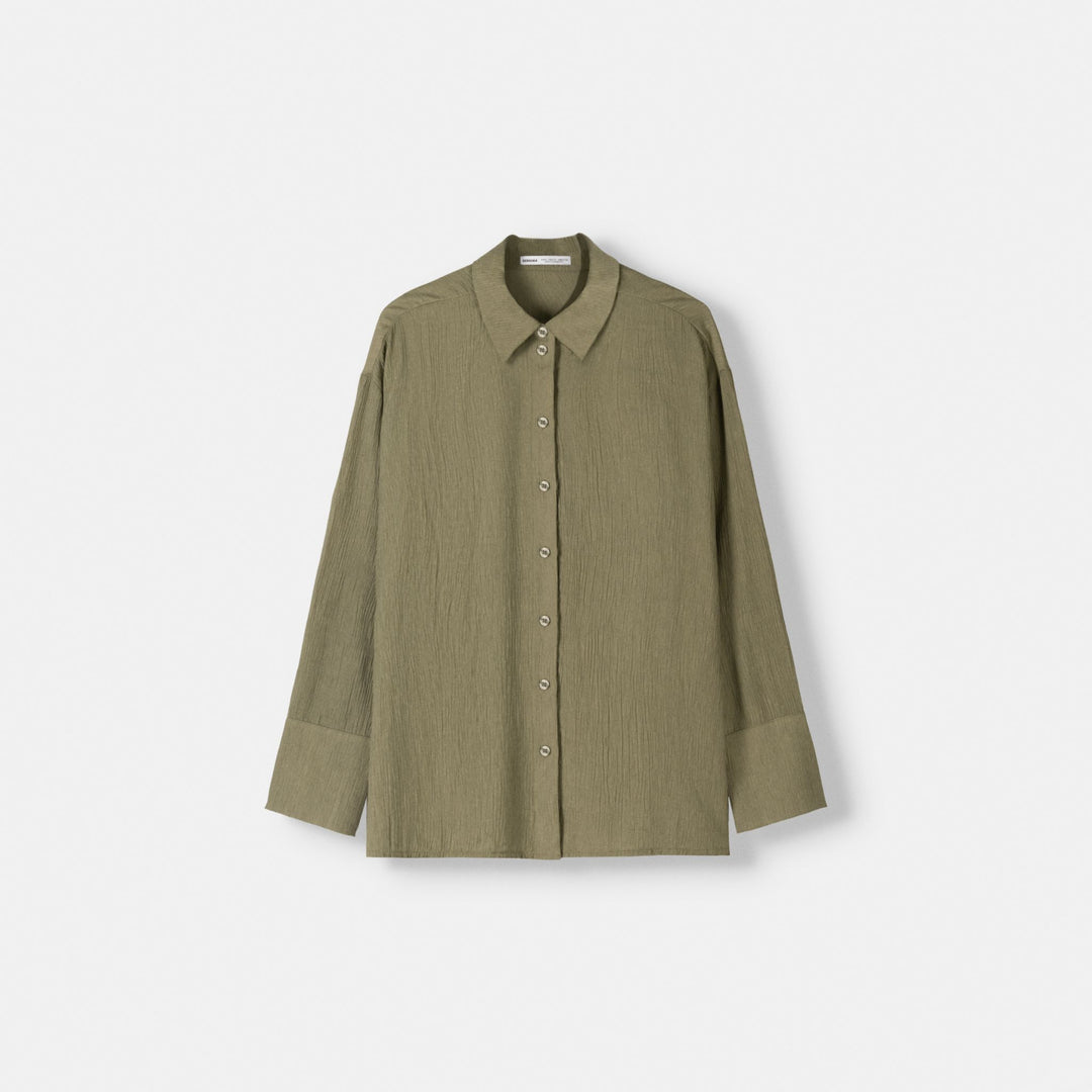 Moudda BERSHKA - Chemise oversize en gaze de coton (Bambula) - Tunisie 1