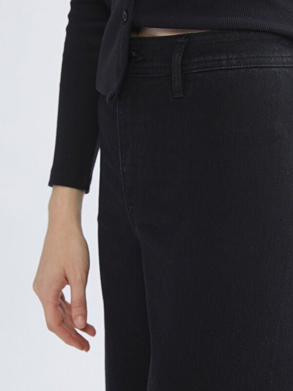 Moudda LC Waikiki - Pantalon jean tissé basique Femme Rodéo noir+m - Tunisie 3