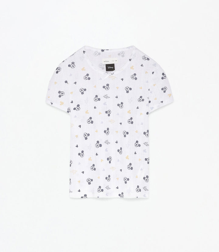 Moudda Lefties - T-Shirt Pyjama Pointelle - Mickey (Licence) - Tunisie 1