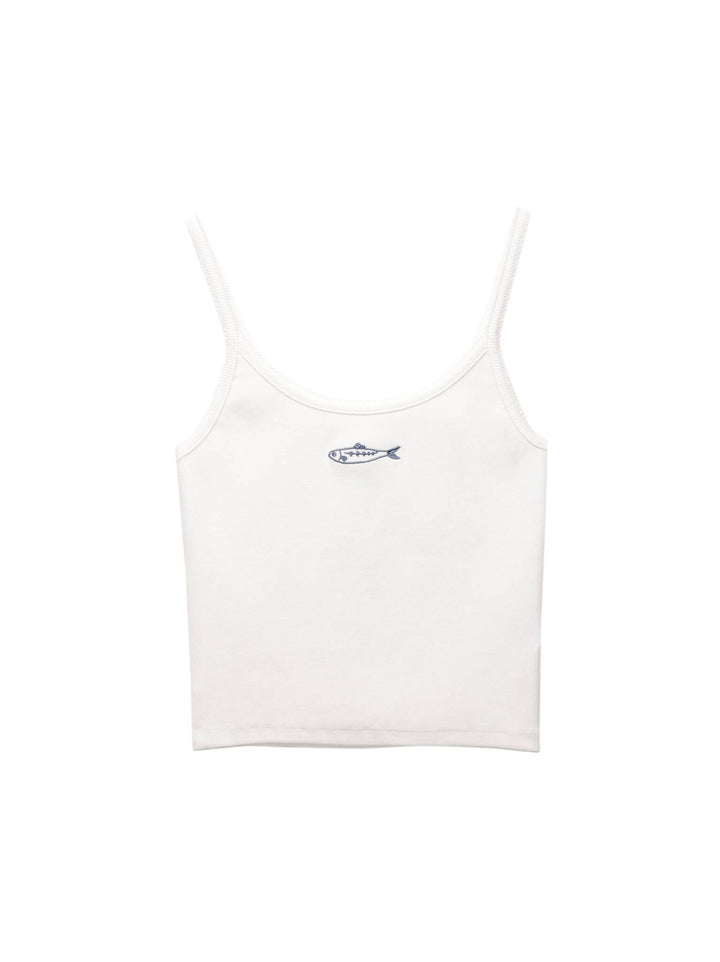 Moudda PULL & BEAR - Top Pacific - Broderie Poisson - Tunisie 1