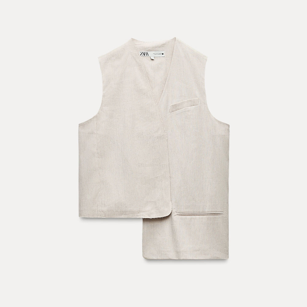 Moudda ZARA - Combinaison 500 gilet asymétrique rayé - Tunisie 2