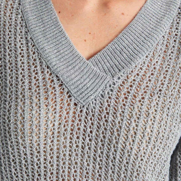 Moudda LC Waikiki - Pull tricot fin Femme Gris clair - Tunisie 3