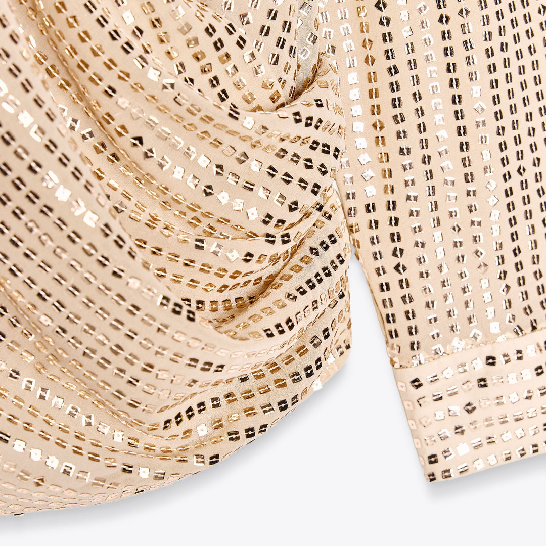 Moudda ZARA - Blouse Paillettes - Croisée & Nœud - Tunisie 3