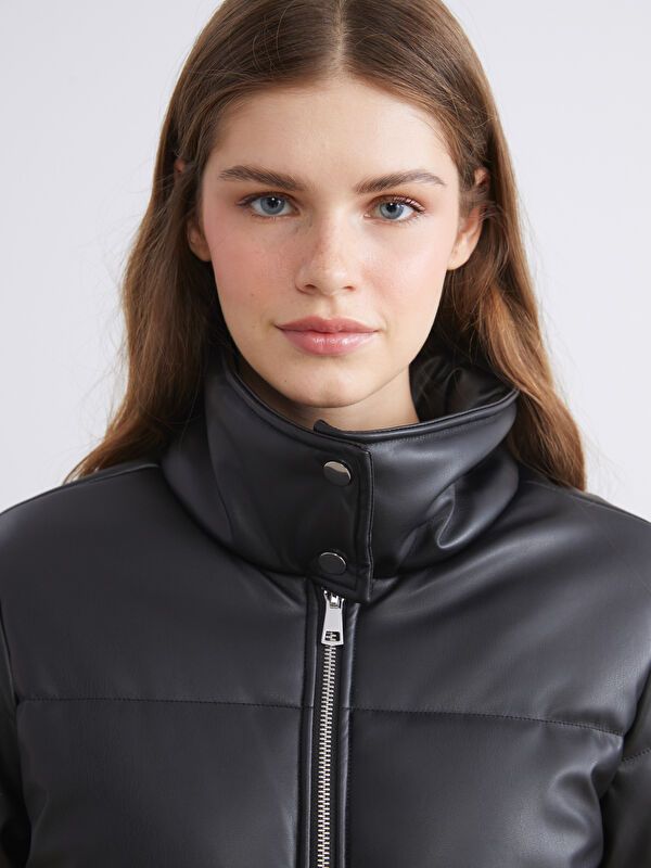 Moudda LC Waikiki - Manteau PU léger Femme Noir - Tunisie 3