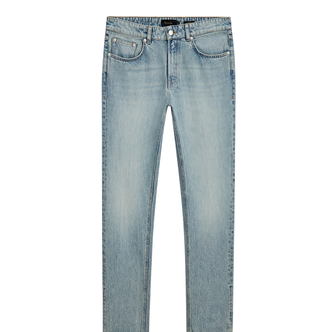 Moudda Massimo Dutti - Pantalon jean super dirty délavé coupe fuselée - Tunisie 2