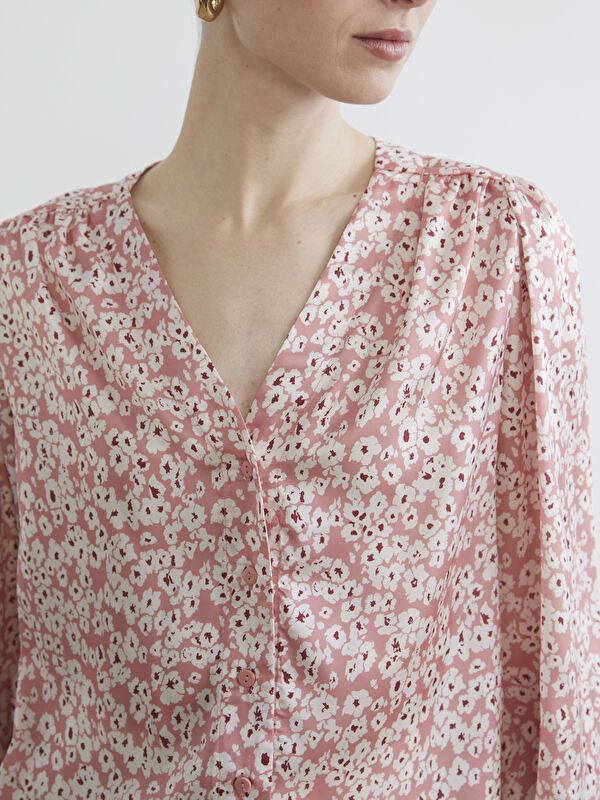 Moudda LC Waikiki - Chemisier (blouse) imprimé manches longues en tissu - Tunisie 3