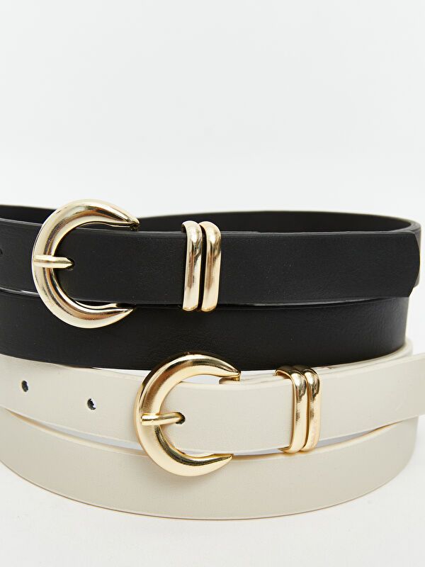 Moudda LC Waikiki - Ceinture couleur Écru pour femmes - Tunisie 4