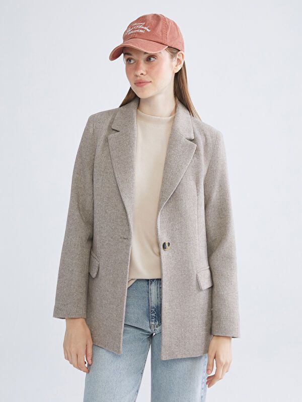 Moudda LC Waikiki - Veste tissée Femme Brun - Tunisie 1