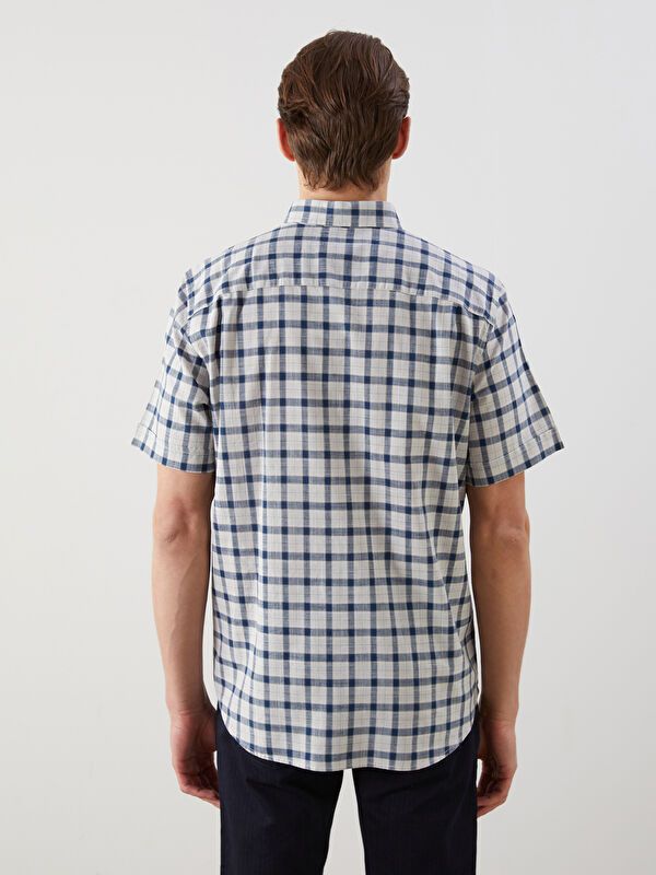 Moudda LC Waikiki - Chemise à carreaux manches courtes en tissu tissé pour Homme - Tunisie 4