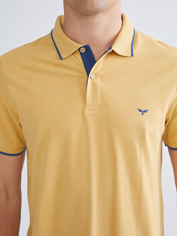 Moudda LC Waikiki - T-shirt col polo basique manches courtes en jersey - Tunisie 3