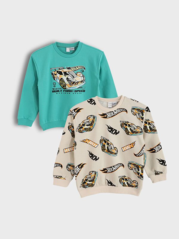 Moudda LC Waikiki - Ensemble jersey sous licence Garçon Vert d'eau - Tunisie 1