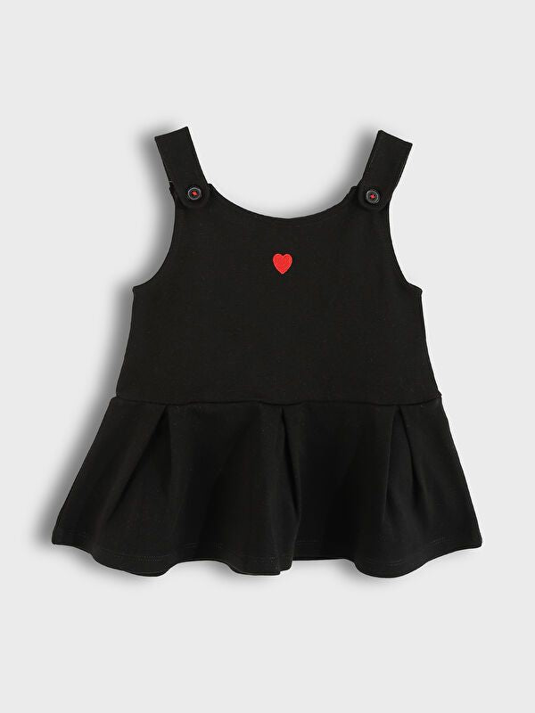 Moudda LC Waikiki - Robe en jersey manches longues Fille Noir - Tunisie 2