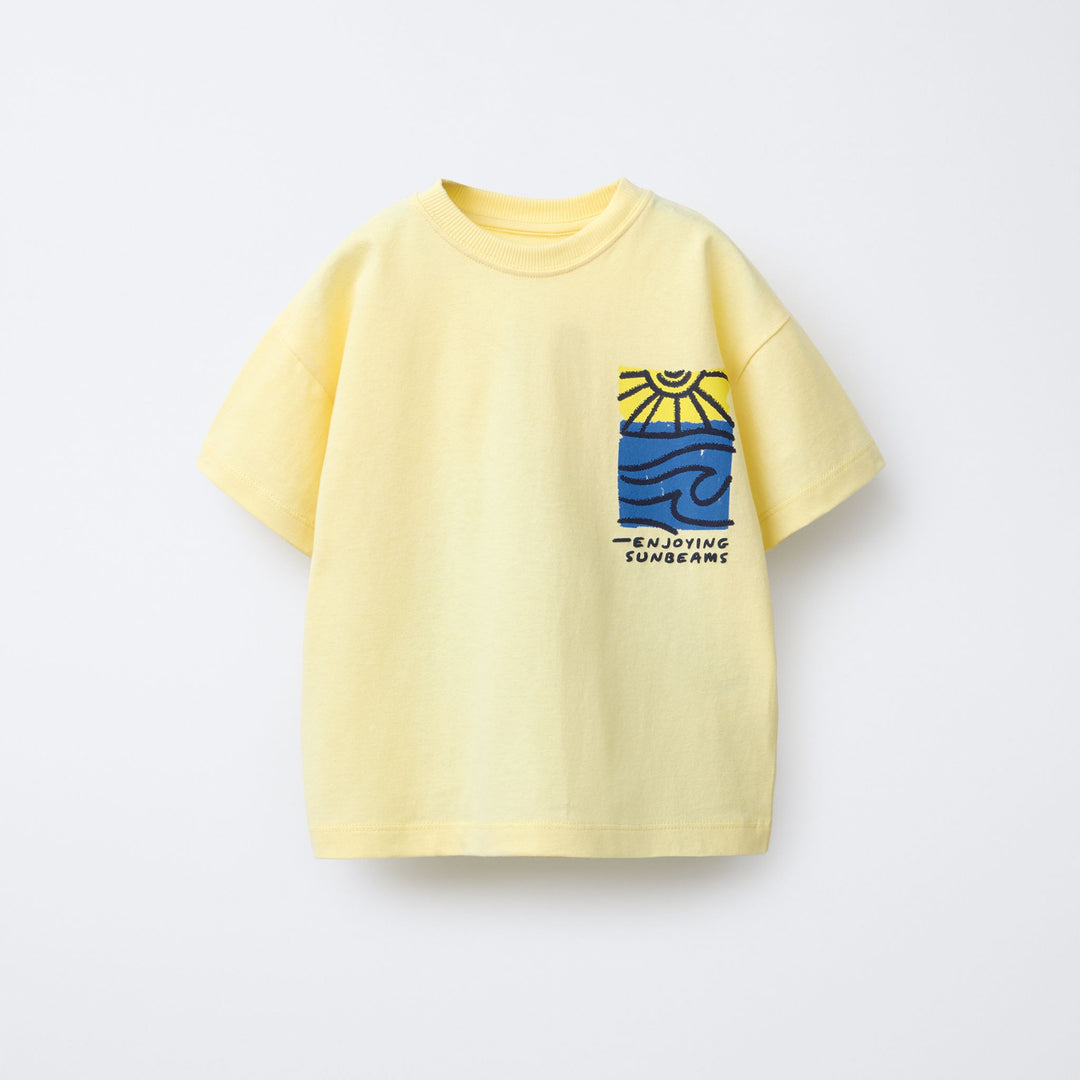 Moudda ZARA - T-Shirt Enfant - Soleil & Mer Encadrés - Tunisie 1