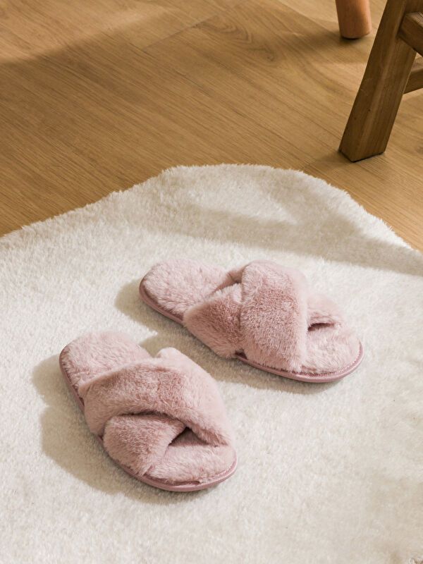 Moudda LC Waikiki - Chaussons d'intérieur couleur Rose poudre pour femmes - Tunisie 1