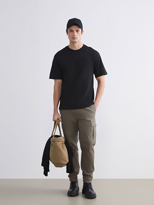 Moudda LC Waikiki - Pantalon cargo tissé Homme Brun clair - Tunisie 1