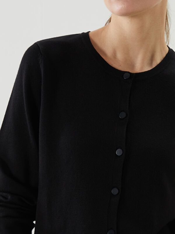 Moudda LC Waikiki - Cardigan fin en tricot Femme Noir - Tunisie 3