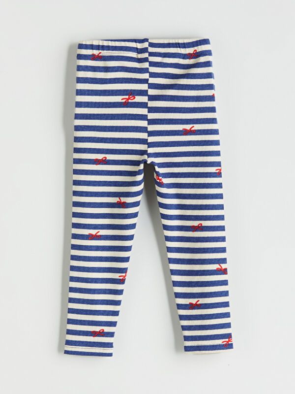 Moudda LC Waikiki - T-shirt en jersey stretch Fille Rayures marine - Tunisie 3