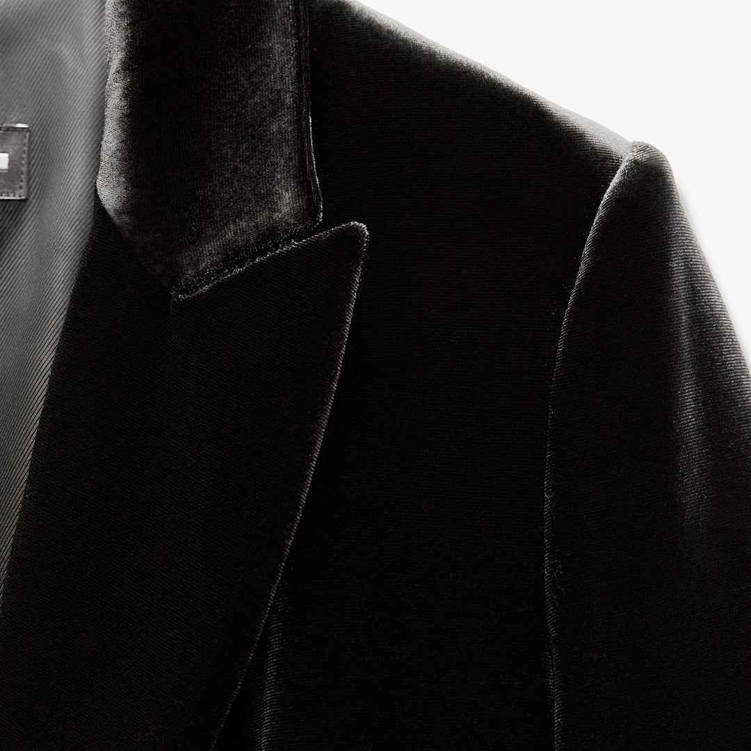 Moudda ZARA - Blazer Long - Velours & Bouton Bijou - Tunisie 3