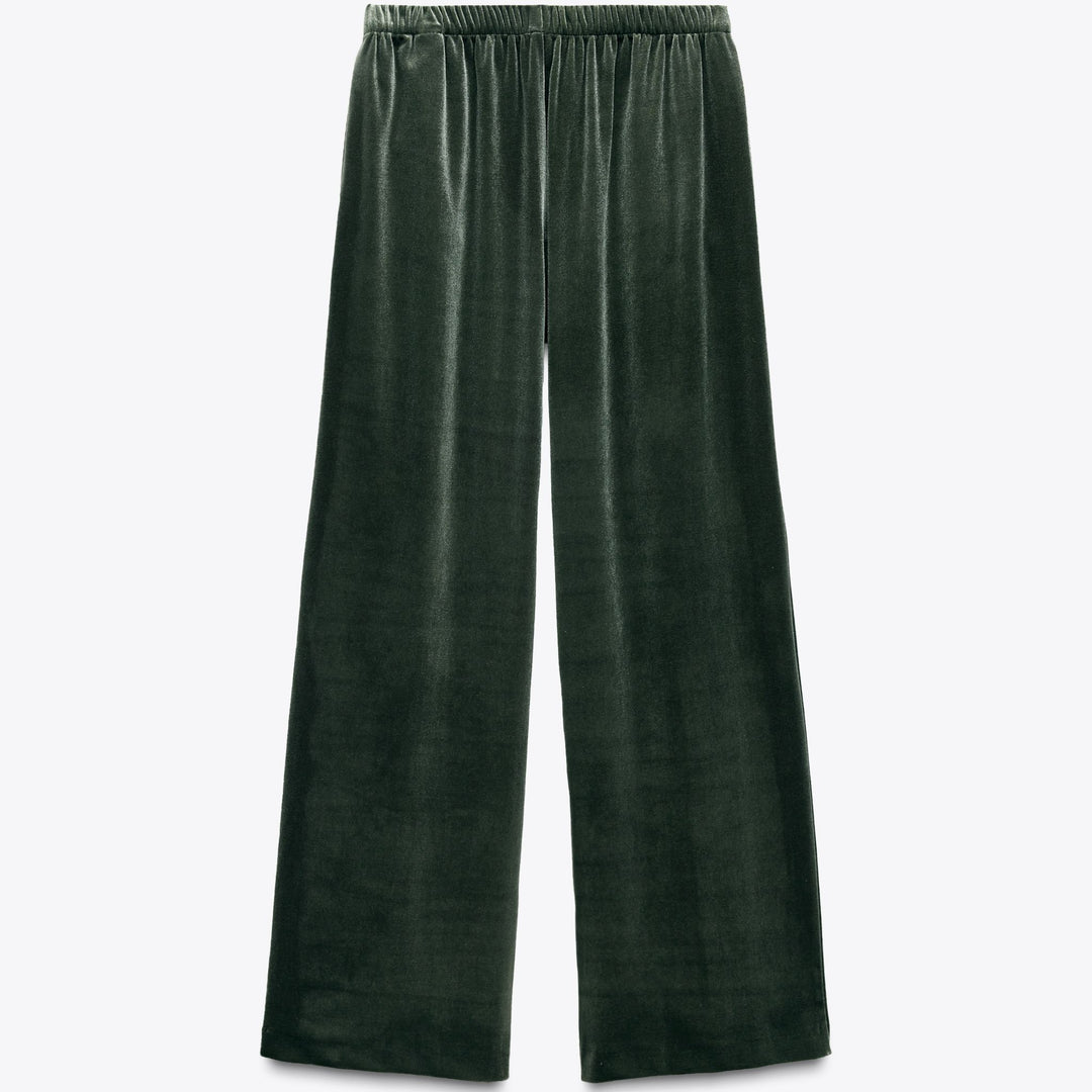 Moudda ZARA - Pantalon Wide Leg - Velours & Taille Élastique - Tunisie 2