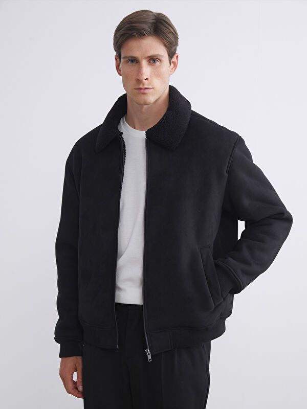 Moudda LC Waikiki - Manteau PU lourd Homme Noir - Tunisie 1