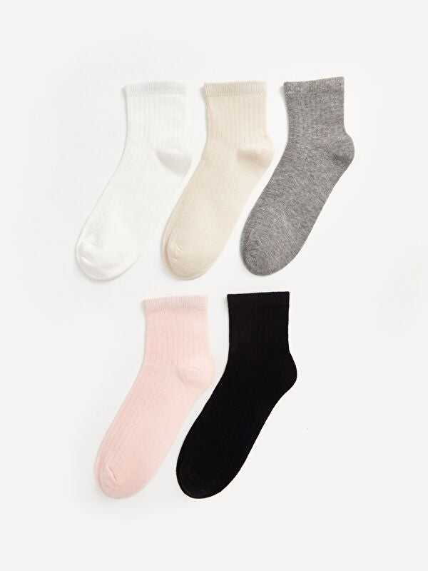 Moudda LC Waikiki - Chaussettes courtes Femme Ecru - Tunisie 1